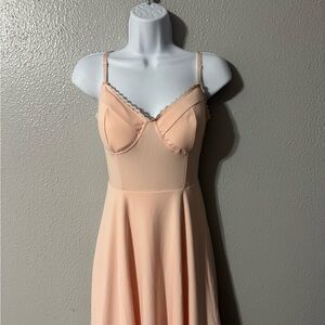 Celine Peach Prom Dress